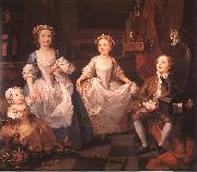 William Hogarth The Graham Children oil on canvas